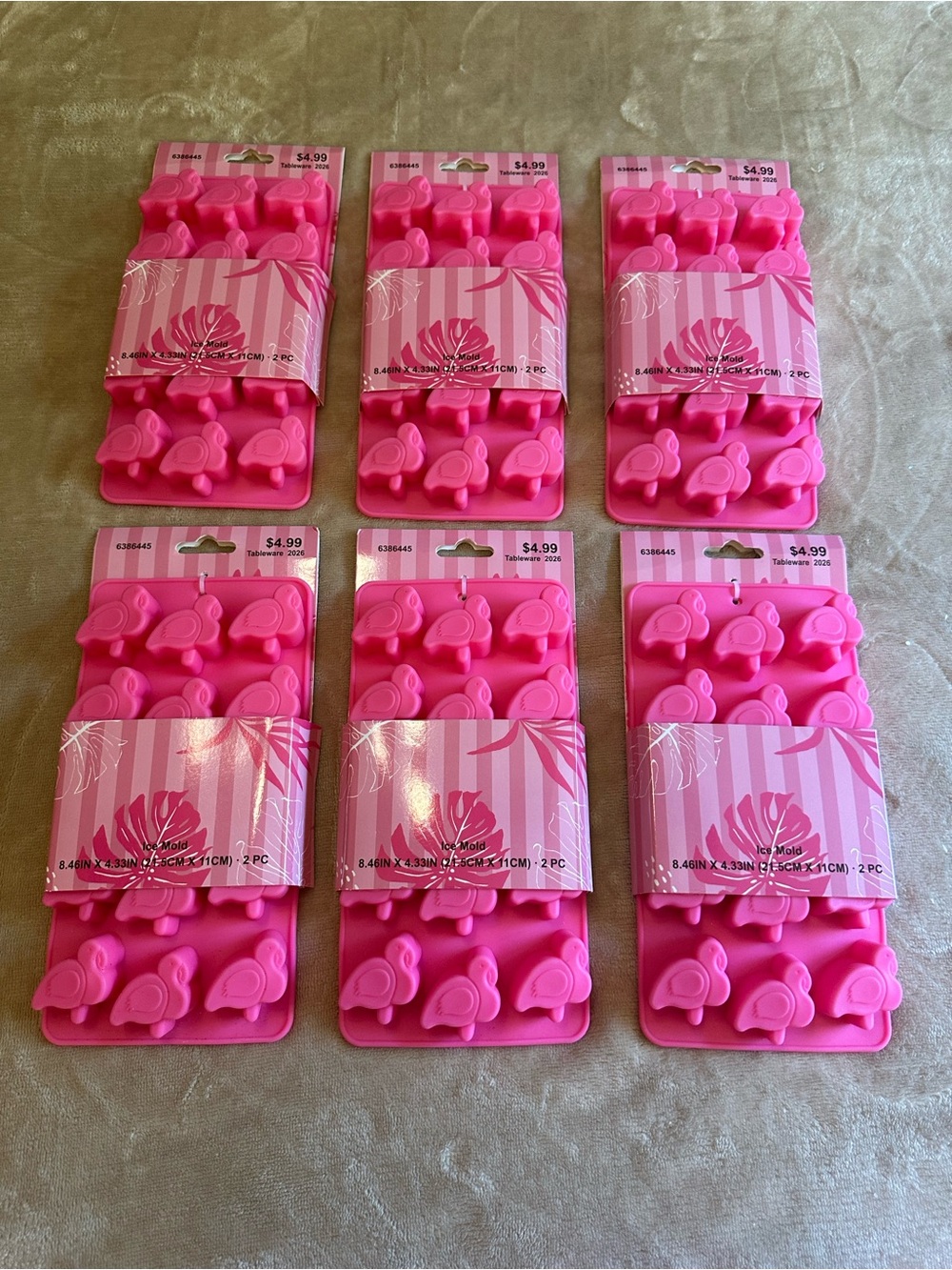 Pink Silicone Flamingo Ice Cube Tray - Party Molds